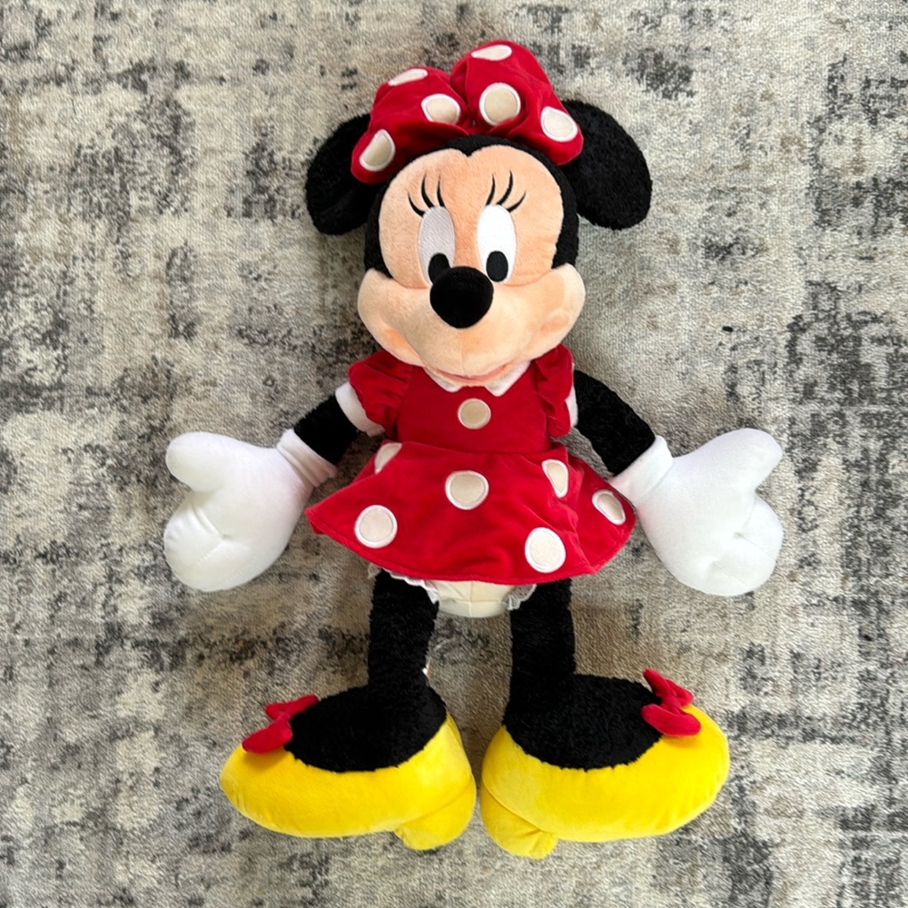Vintage XL 26” Minnie Mouse Authentic Original Disney Parks stuffed animal